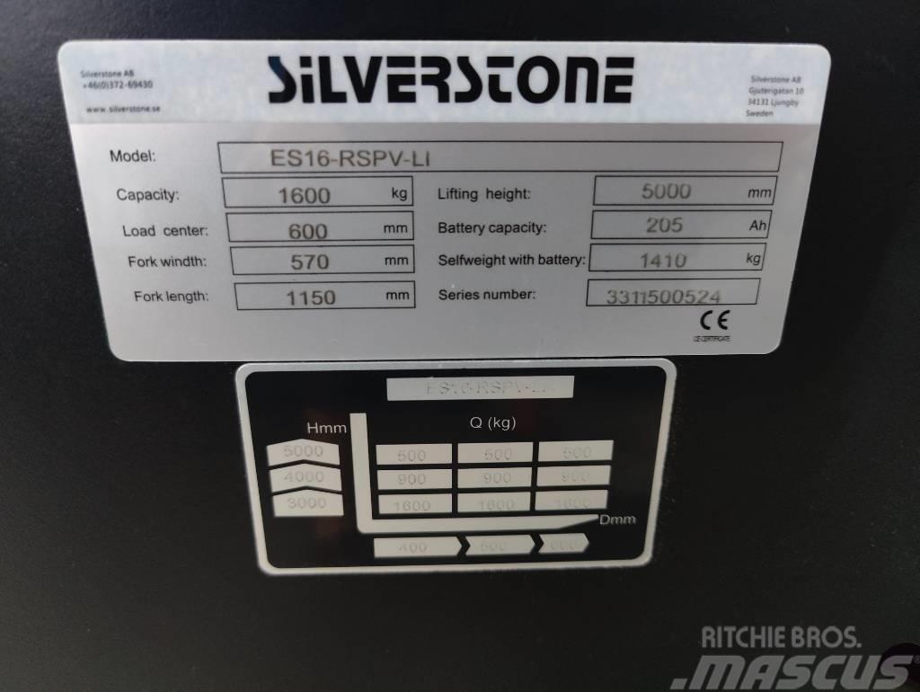 Silverstone ES16-RSPVLI-5000 LI-ION AKULLA, TARJOUS! Apiladores eléctricos autopropulsados