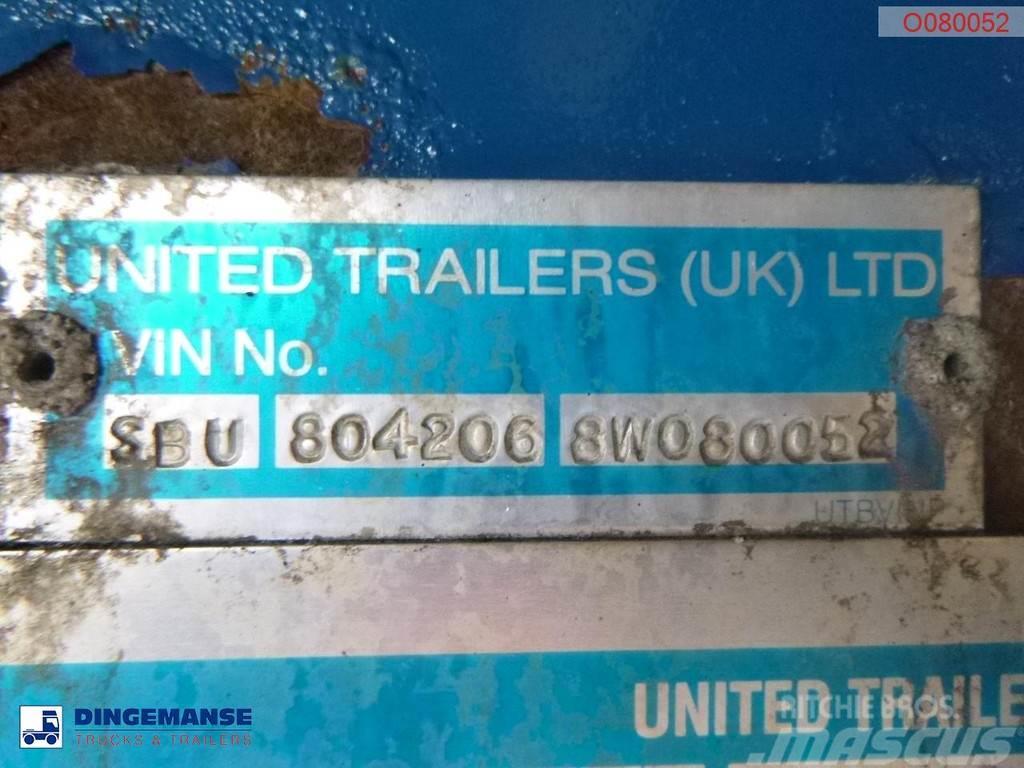 United TRAILERS Tipper trailer alu 52 m3 + tarpaulin Semirremolques bañera