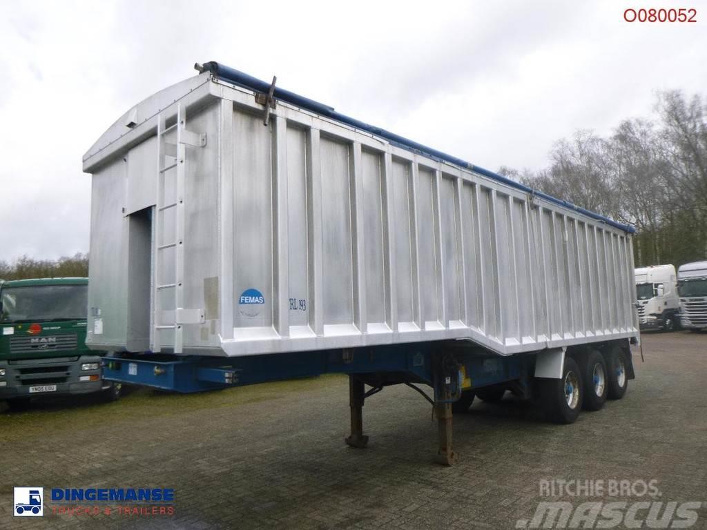 United TRAILERS Tipper trailer alu 52 m3 + tarpaulin Semirremolques bañera