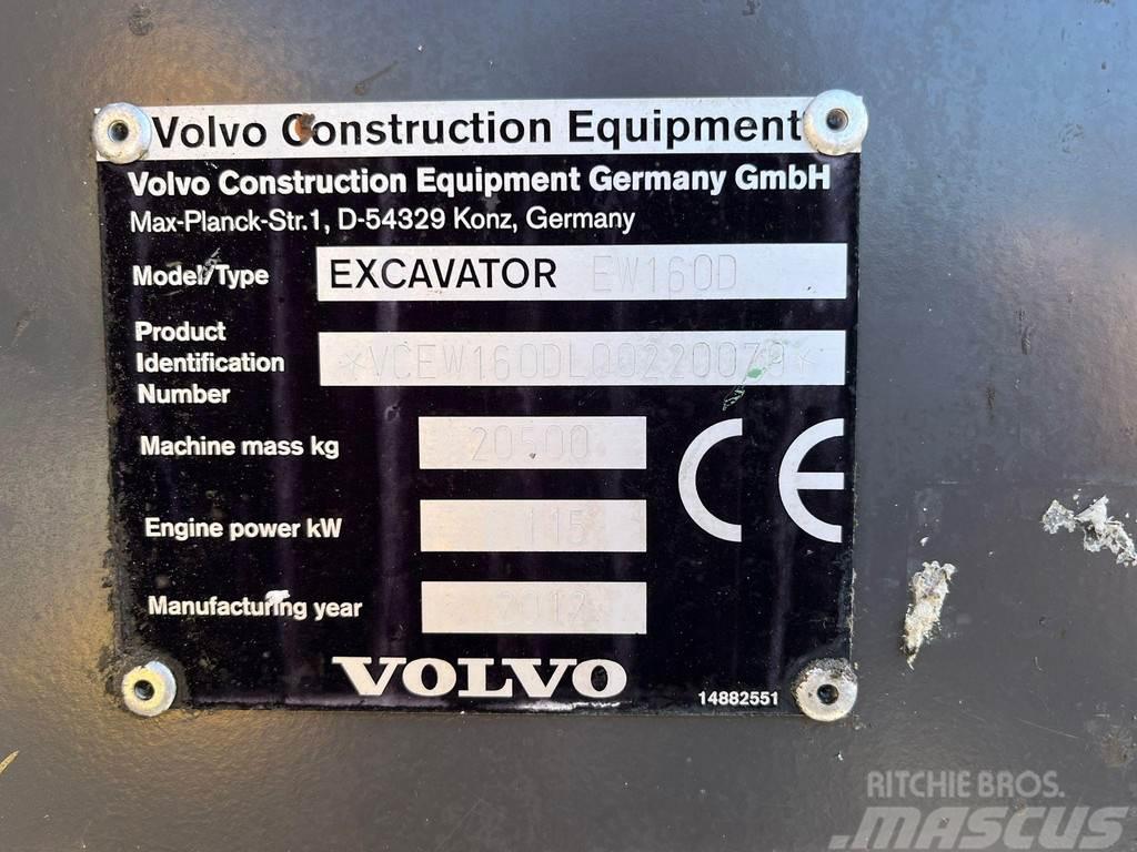Volvo EW 160 D AC / CENTRAL LUBRICATION Excavadoras de ruedas