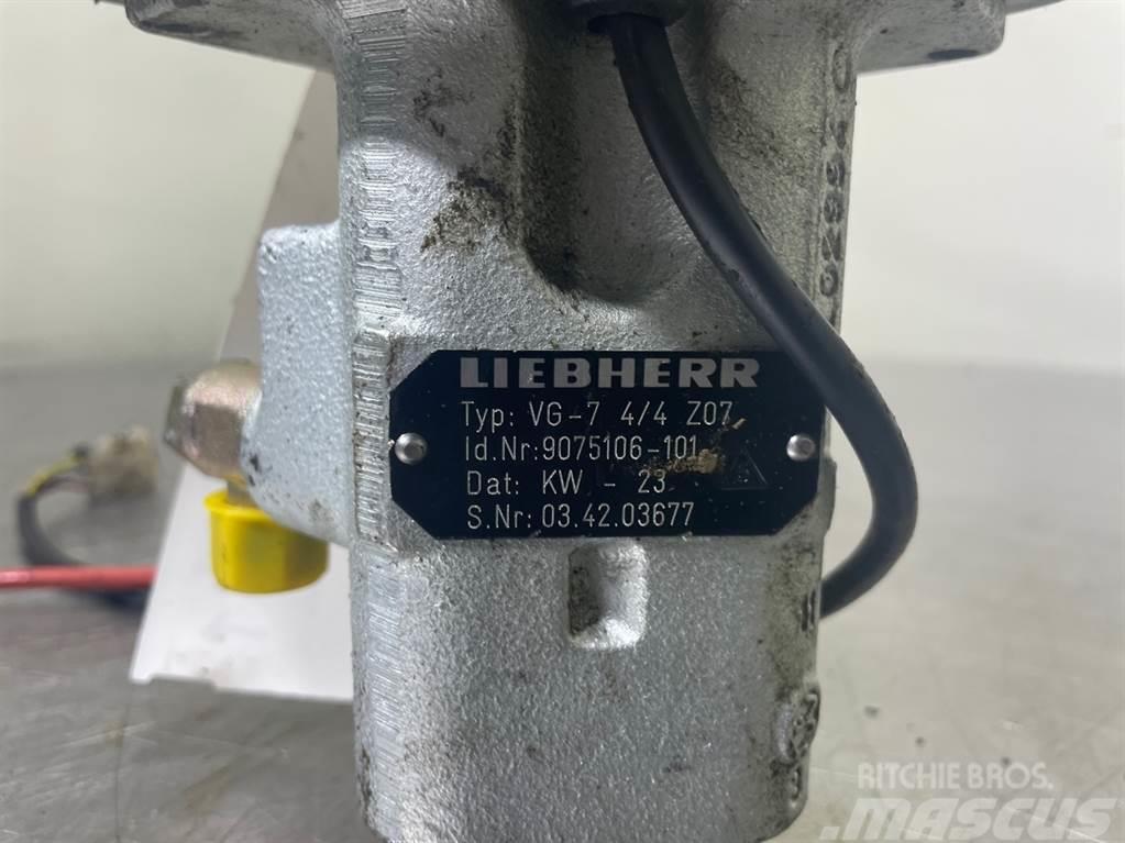 Liebherr A316-9075106/9200621-Servo valve/Servoventil Hidráulicos