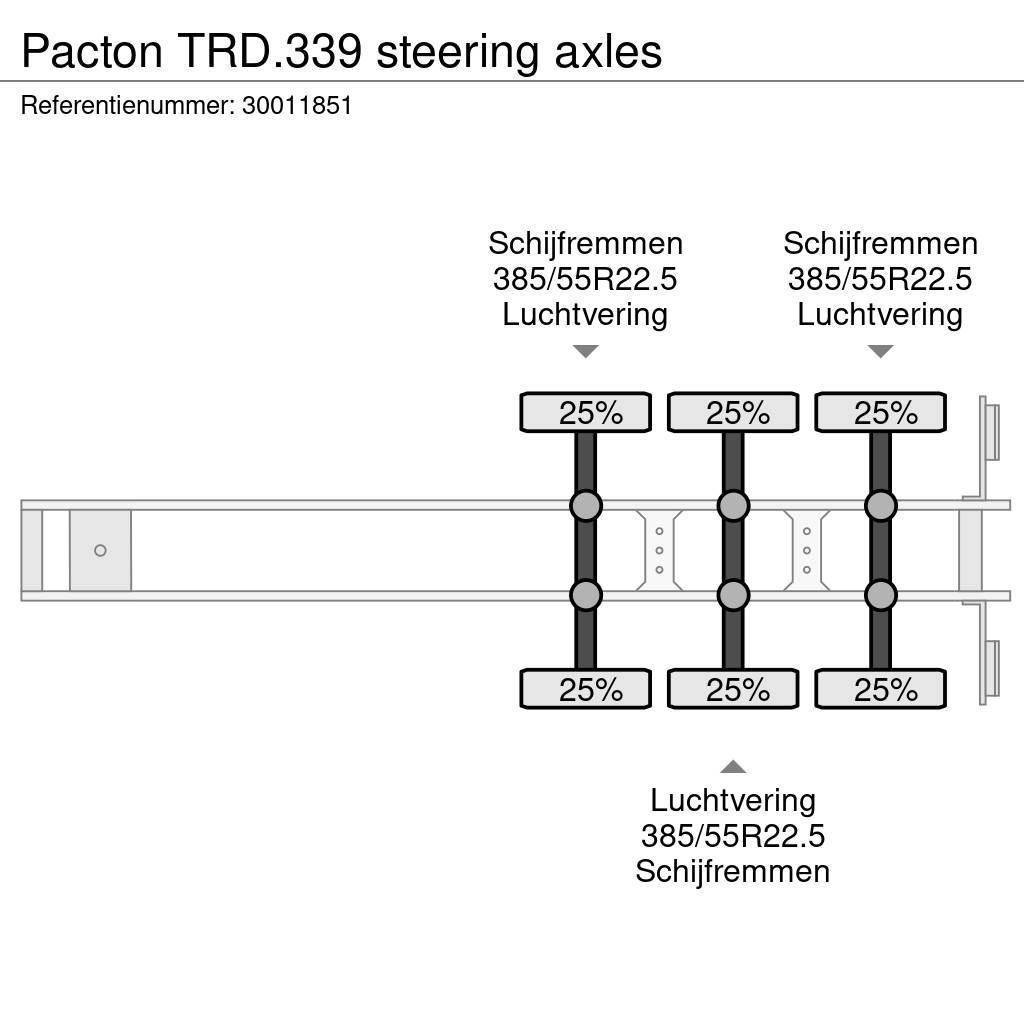 Pacton TRD.339 steering axles Semirremolques con caja de lona