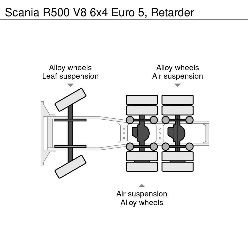 Scania R500 V8 6x4 Euro 5, Retarder Cabezas tractoras