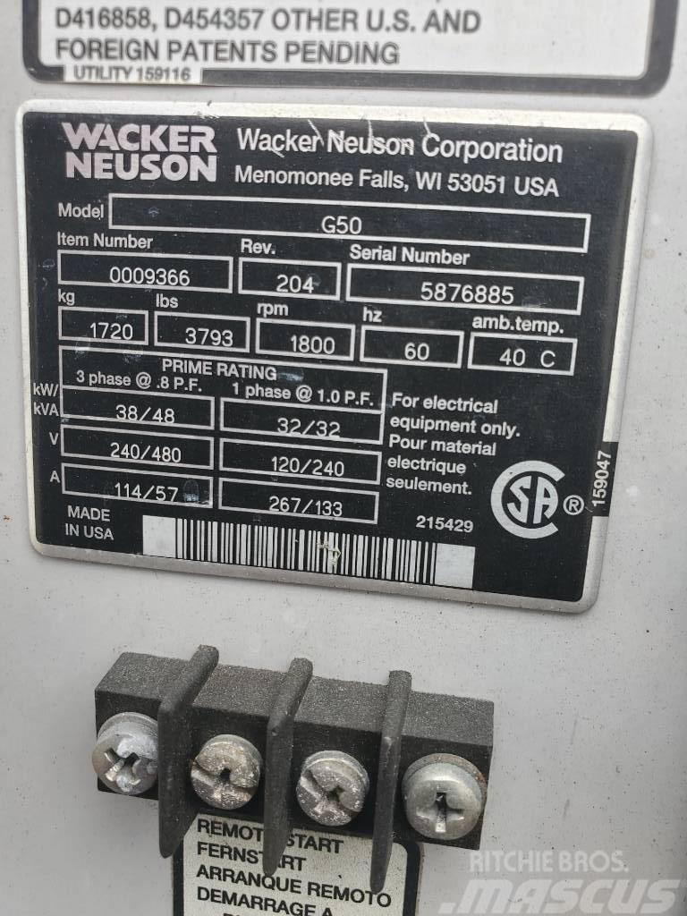 Wacker Neuson G 50 Generadores diesel