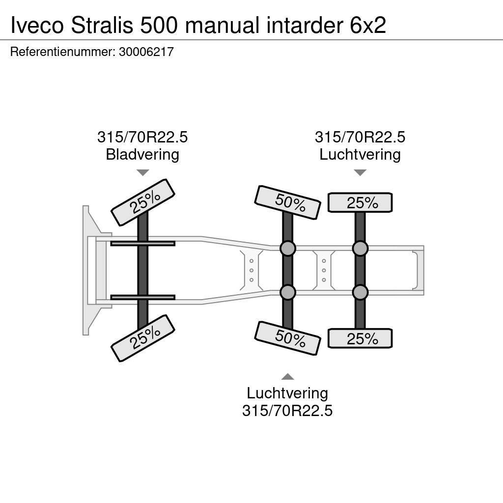 Iveco Stralis 500 manual intarder 6x2 Cabezas tractoras