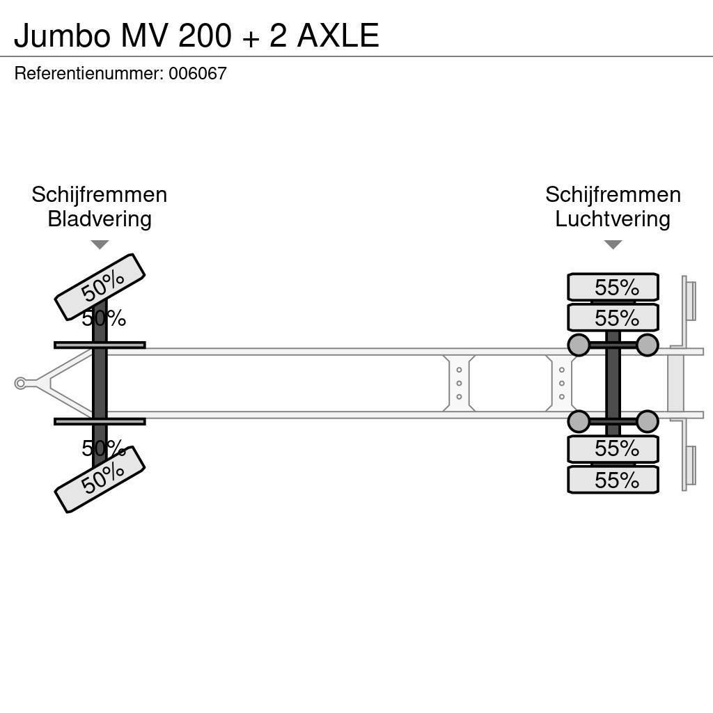 Jumbo MV 200 + 2 AXLE Caja de lona