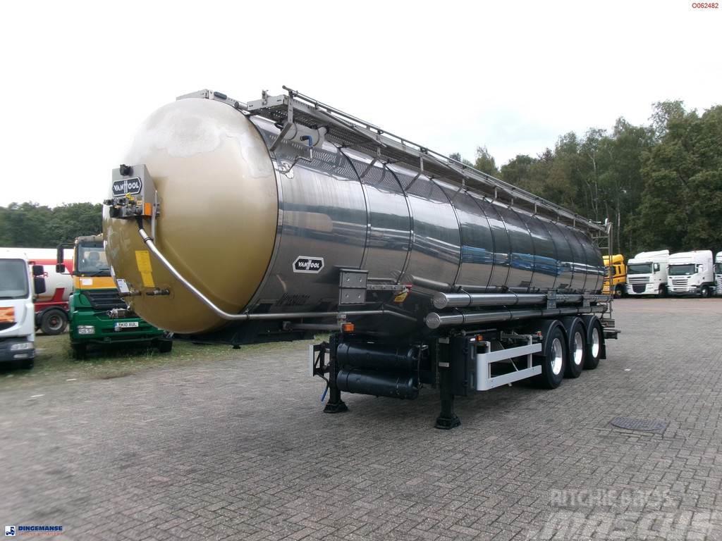 Van Hool Chemical tank inox 33 m3 / 3 comp / ADR 30-03-2024 Semirremolques cisterna