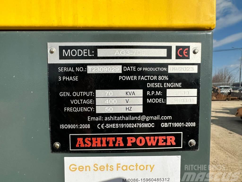 Ashita AG3-70E Generadores diesel