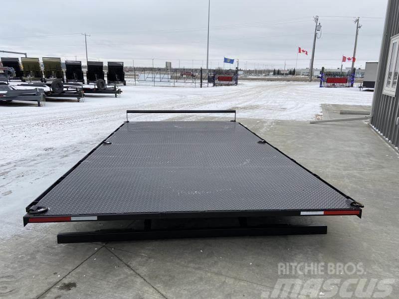  Roll Off Trailer Deck 8.5' x 16' Heavy Duty Deck R Plataforma plana/laterales abatibles