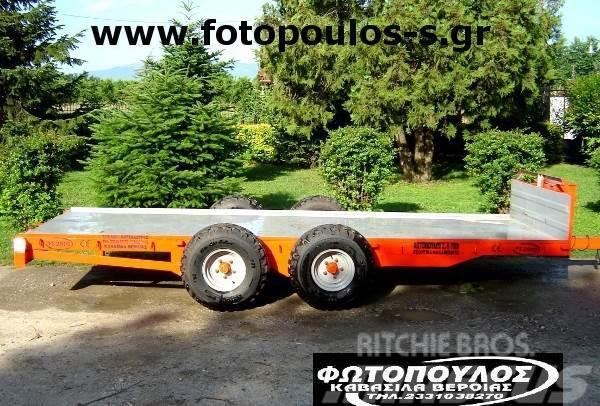  Fotopoulos Πλατφόρμα, καρότσα χαμηλή με 2 Remolques para transporte de vehículos