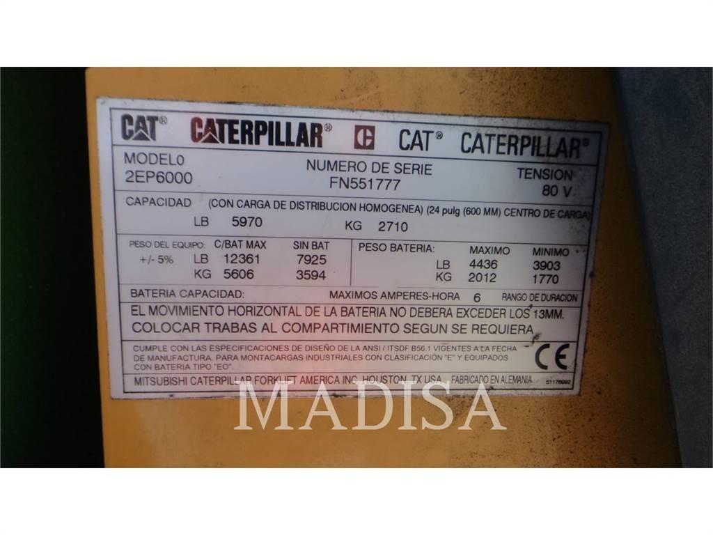 CAT LIFT TRUCKS 2EP6000 Carretillas de horquilla eléctrica