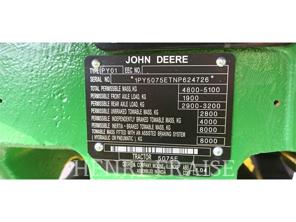 John Deere 5075E Tractores