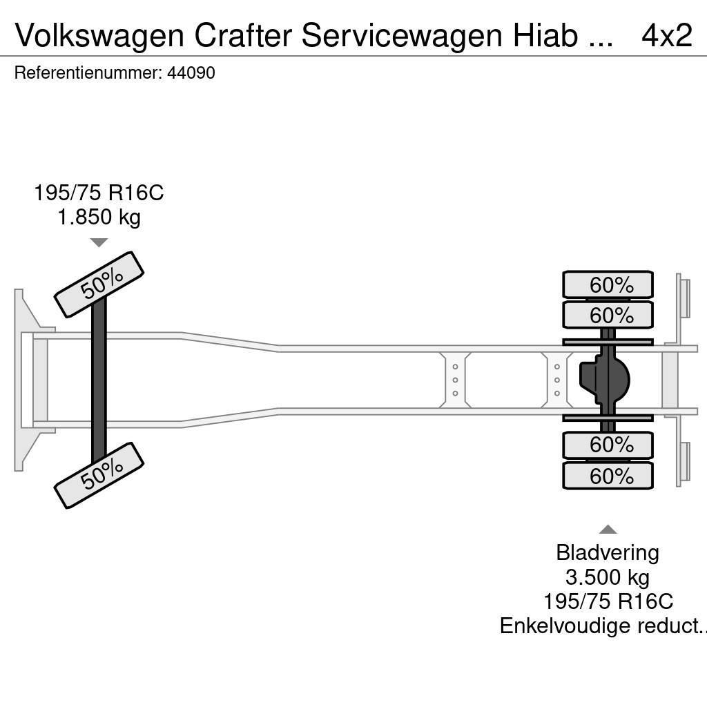 Volkswagen Crafter Servicewagen Hiab 1,3 Tonmeter laadkraan J Grúas todo terreno