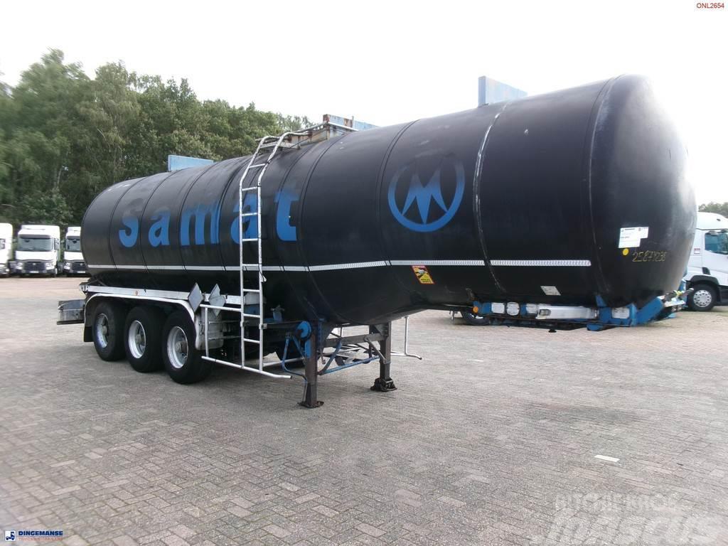 Fruehauf Bitumen tank inox 31 m3 / 1 comp + mixer & engine Semirremolques cisterna