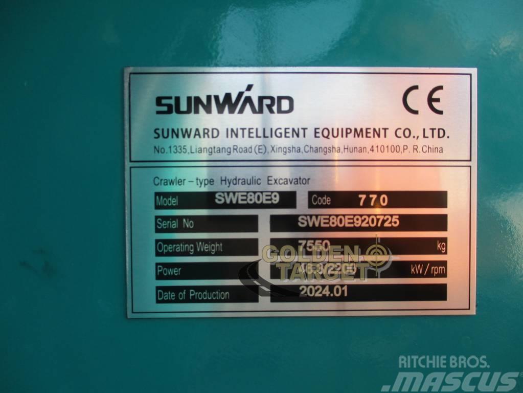 Sunward SWE80E9 Mini Hydraulic Excavator Mini excavadoras < 7t