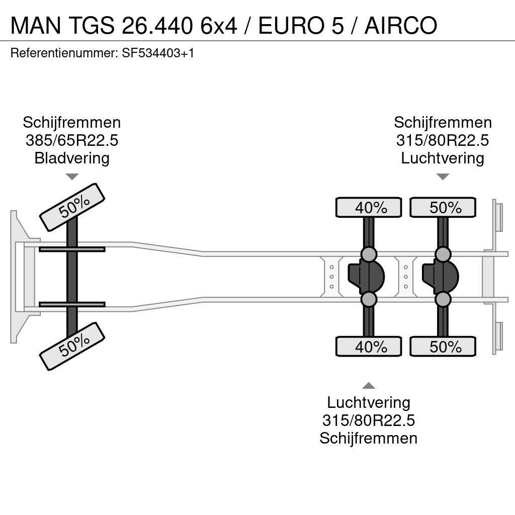 MAN TGS 26.440 6x4 / EURO 5 / AIRCO Camiones chasis