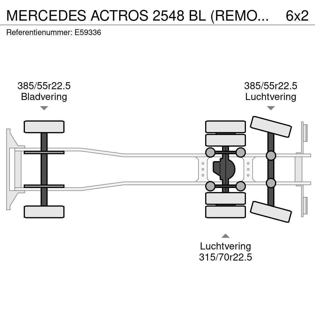 Mercedes-Benz ACTROS 2548 BL (REMORQUE:+6.000€) Camión con caja abierta