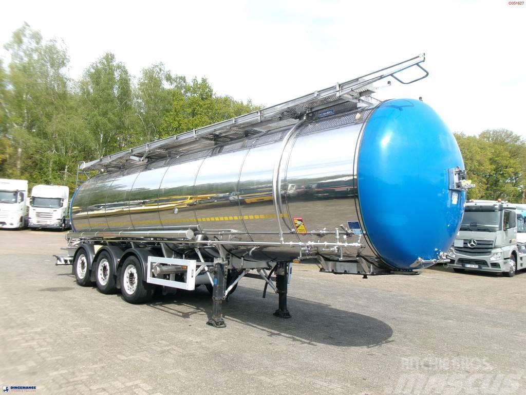 Feldbinder Chemical (non ADR) tank inox 34 m3 / 1 comp Semirremolques cisterna