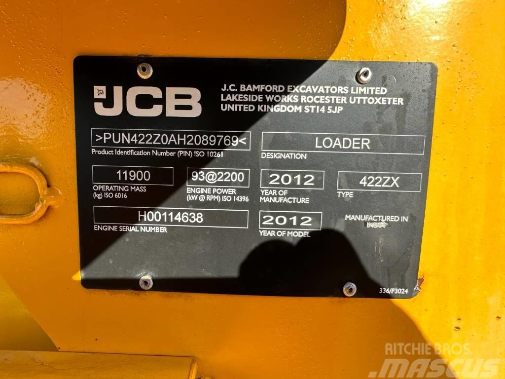 JCB AS NEW 600 HRS ONLY! 422 ZX LOADER LADLADER KOMATS Cargadoras sobre ruedas