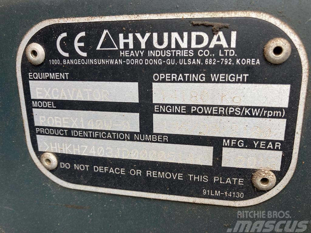 Hyundai Robex 140 W-9 Excavadoras de ruedas