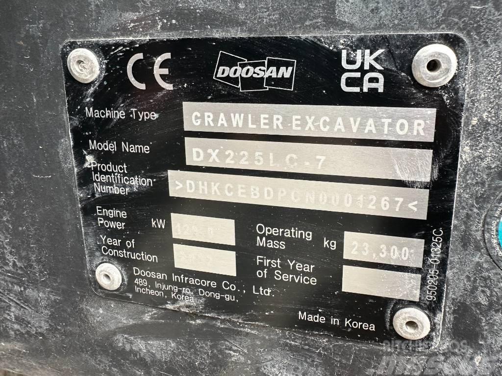 Doosan DX 225 LC-7 TOPCON OQ70/55 Excavadoras de cadenas