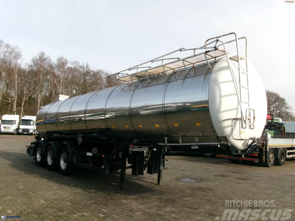 Metalovouga Bitumen / heavy oil tank inox 29 m3 / 1 comp Semirremolques cisterna