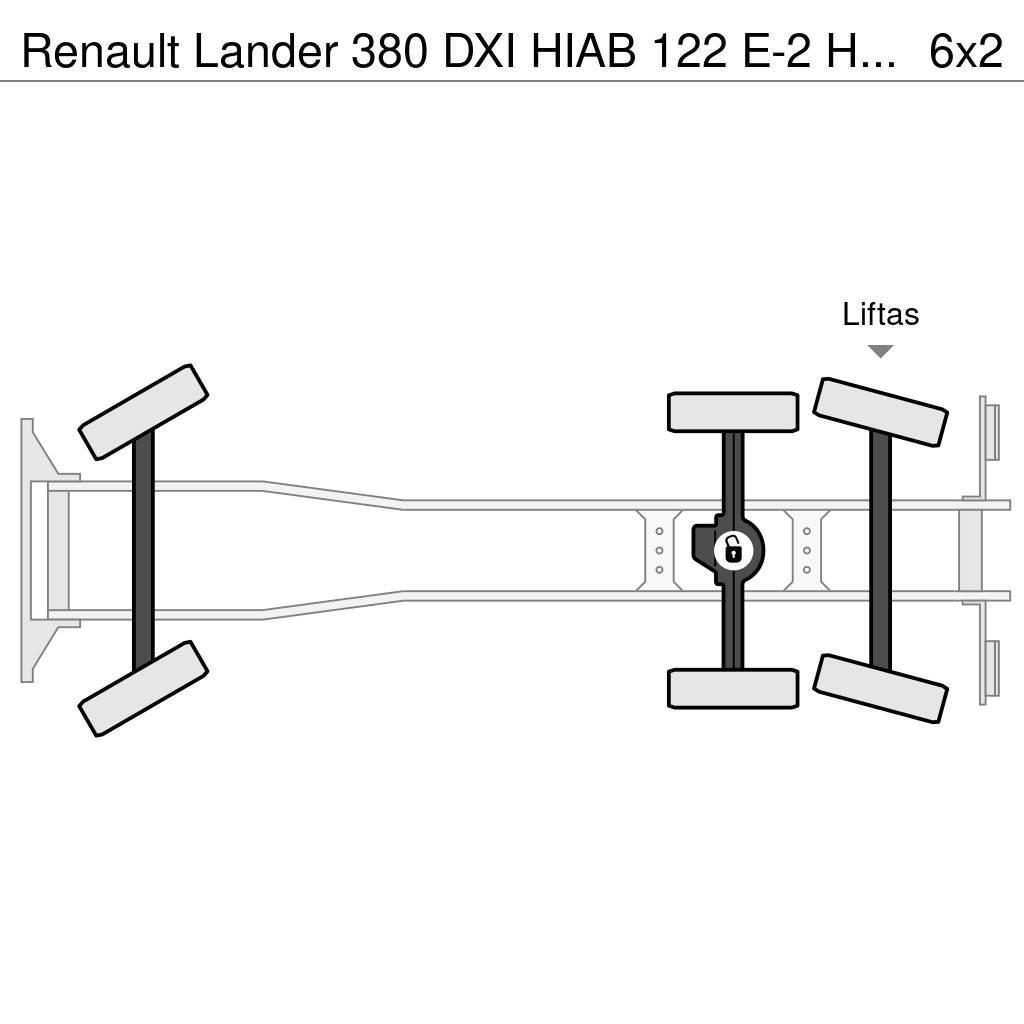 Renault Lander 380 DXI HIAB 122 E-2 HiDuo - REMOTE CONTROL Grúas todo terreno