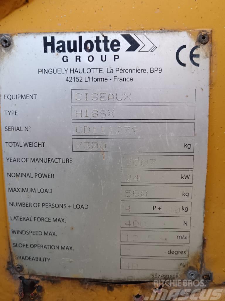 Haulotte H 18 SX Plataformas tijera