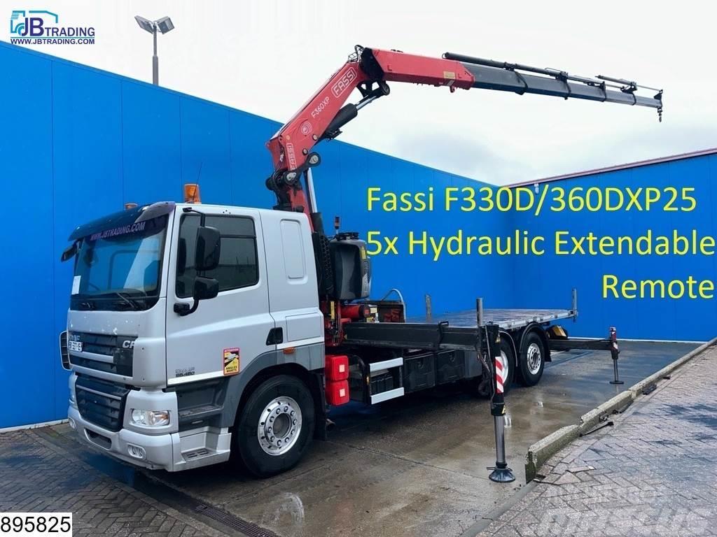 DAF 85 CF 460 6x2, EURO 5, Retarder, Fassi, Remote, Ma Camiones plataforma