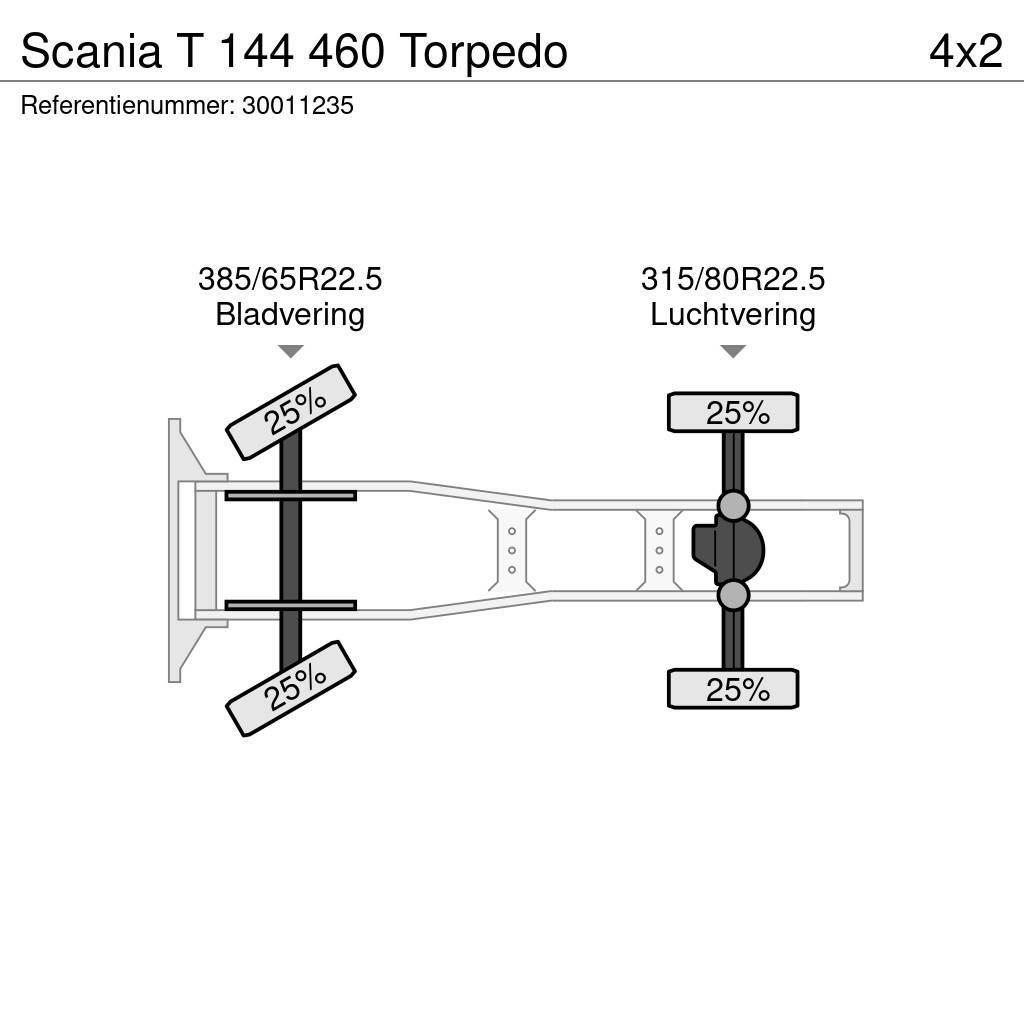 Scania T 144 460 Torpedo Cabezas tractoras