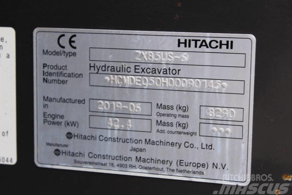 Hitachi ZX 85 US-6 / Uusi Engcon, Rasvari, Huollettu! Excavadoras 7t - 12t