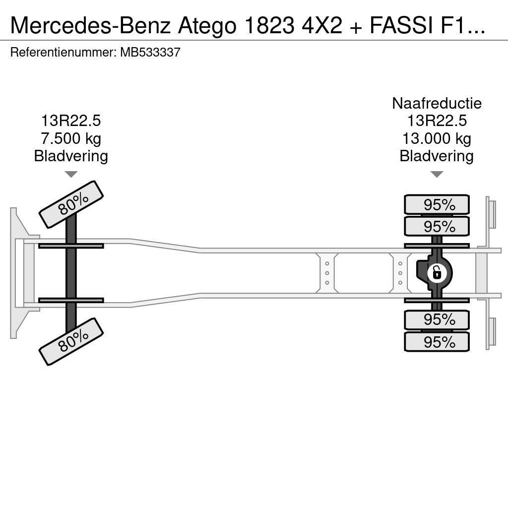 Mercedes-Benz Atego 1823 4X2 + FASSI F110A.21 + TIPPER - MANAUL Camiones bañeras basculantes o volquetes