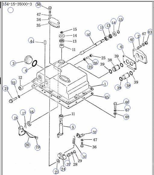 Shantui SD22 transmission control valve 154-15-350004- Transmisión