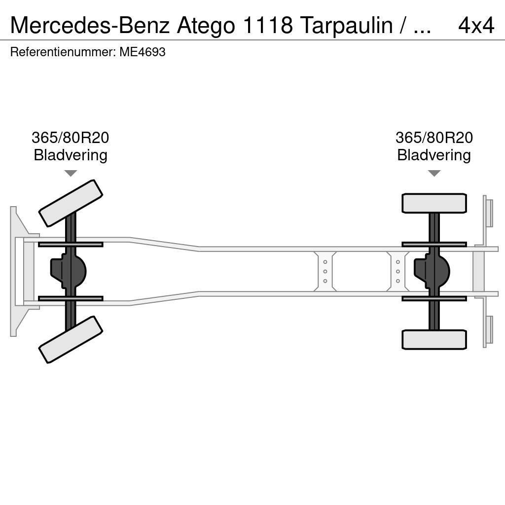 Mercedes-Benz Atego 1118 Tarpaulin / Canvas Box Truck Camiones de Bomberos