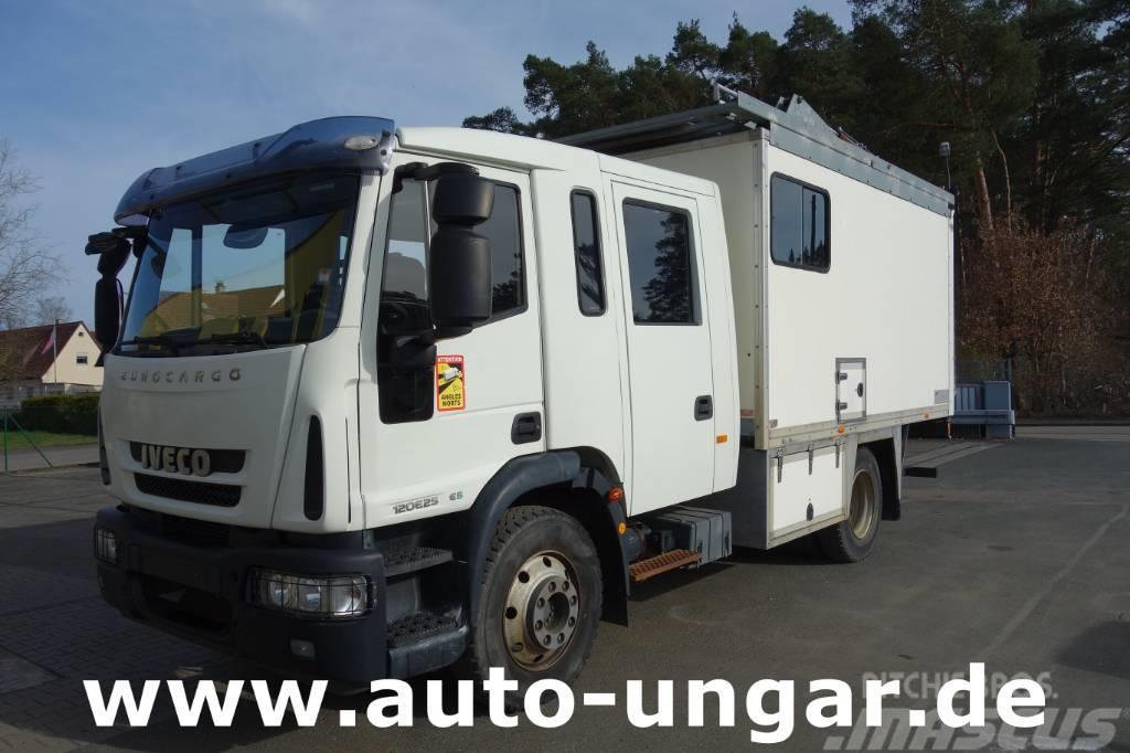 Iveco Eurocargo 120E225Doka Koffer mobile Werkstatt LBW Camiones caja cerrada