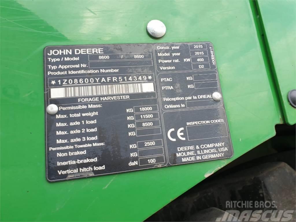 John Deere 8600 Cosechadoras de forraje