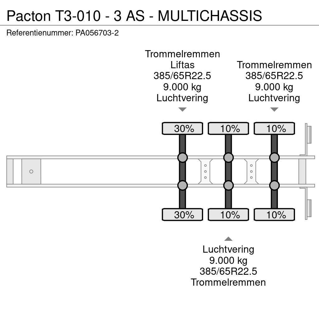 Pacton T3-010 - 3 AS - MULTICHASSIS Semirremolques portacontenedores
