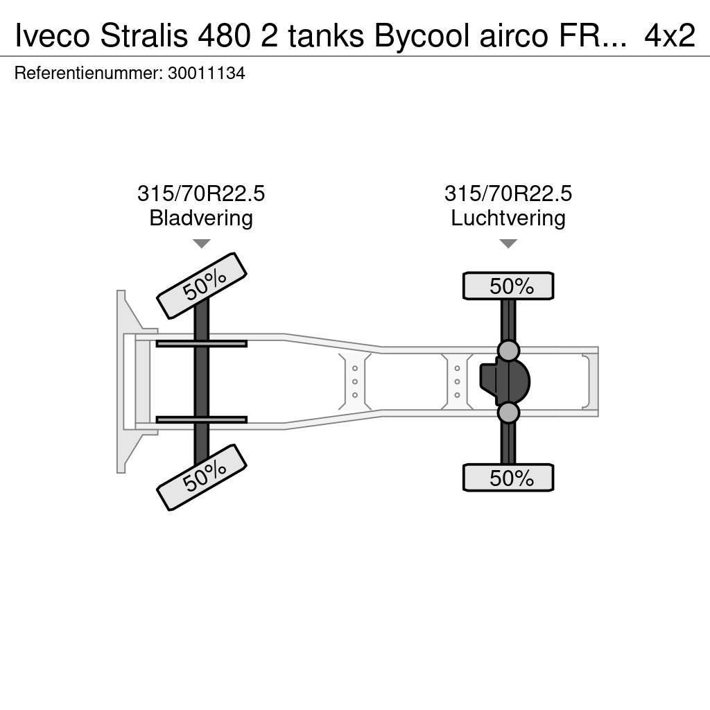 Iveco Stralis 480 2 tanks Bycool airco FR truck 7x venti Cabezas tractoras