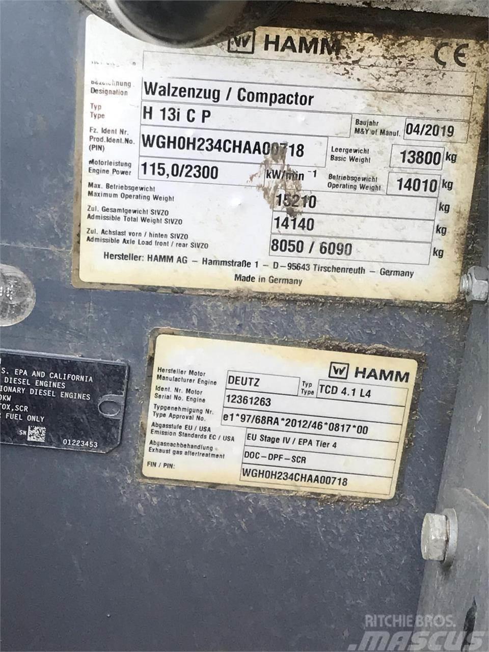 Hamm H13ICP Compactadoras de residuos