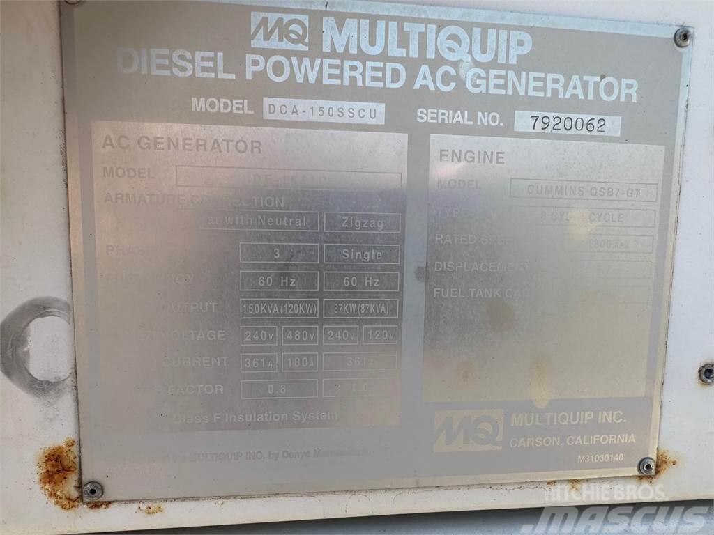 MultiQuip 150 KVA Otros generadores