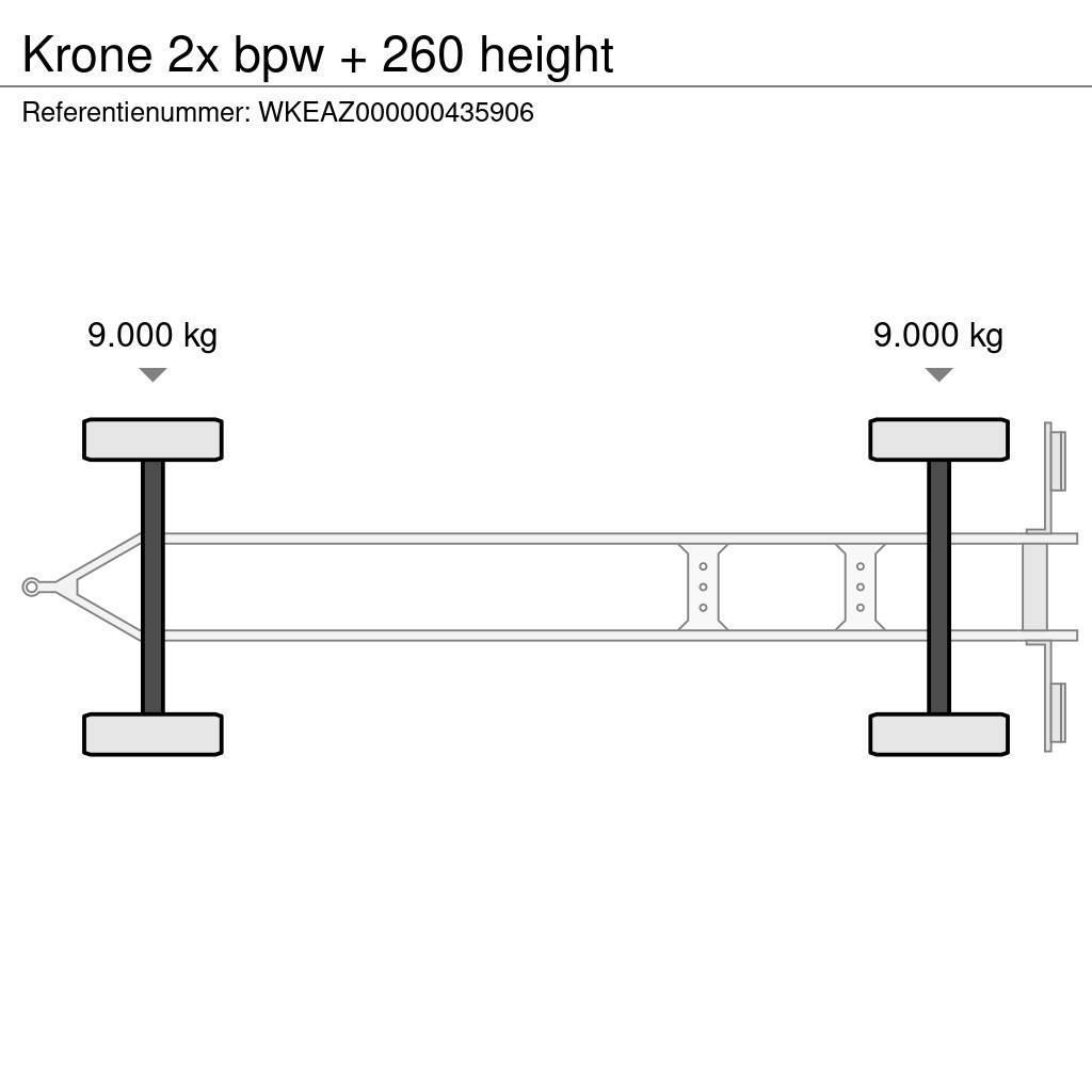 Krone 2x bpw + 260 height Caja de lona