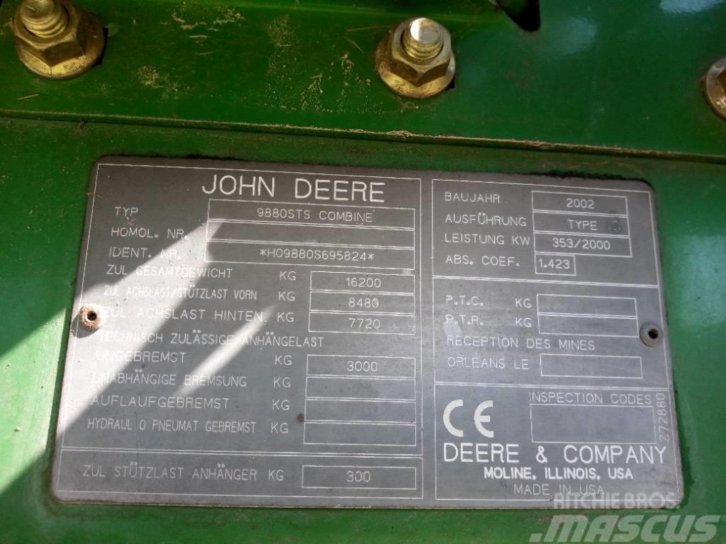 John Deere 9880 STS Cosechadoras combinadas
