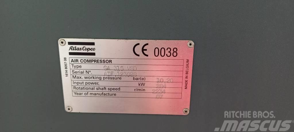 Atlas Copco GA 315 VSD Compresores