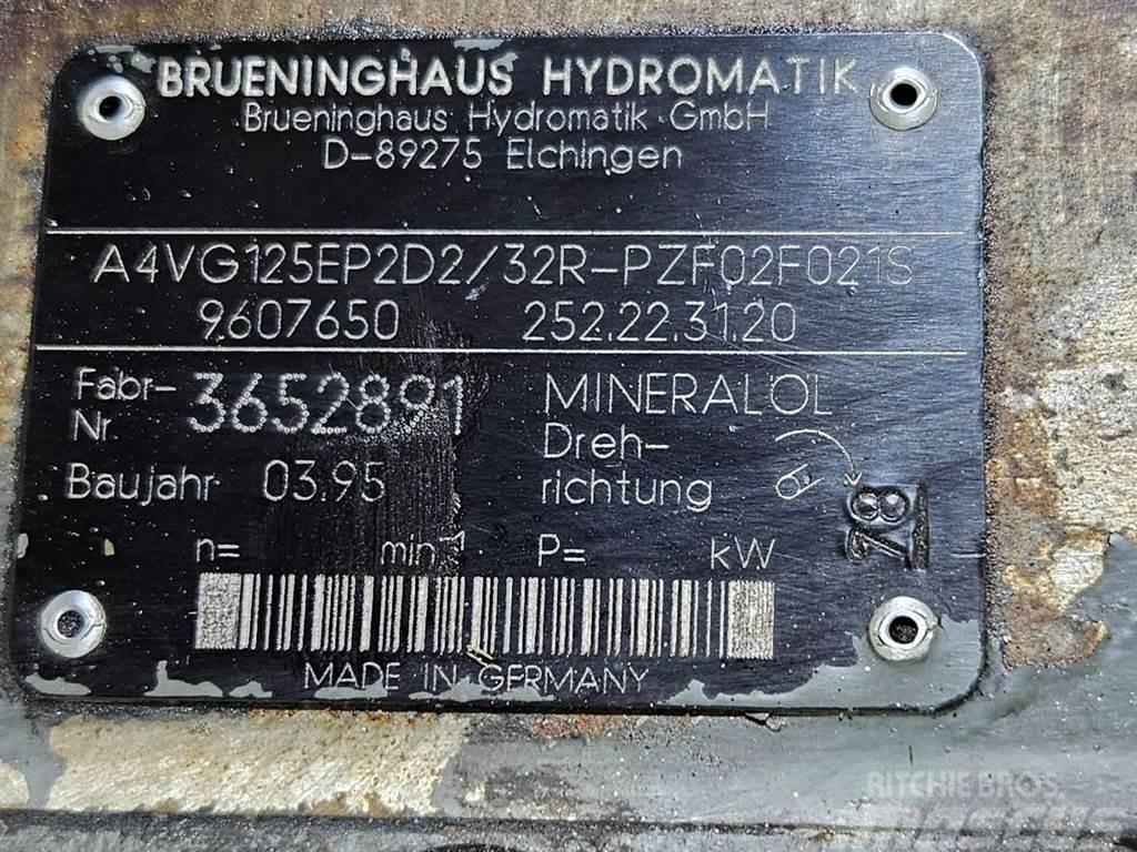 Brueninghaus Hydromatik A4VG125EP2D2/32R-Drive pump/Fahrpumpe/Rijpomp Hidráulicos