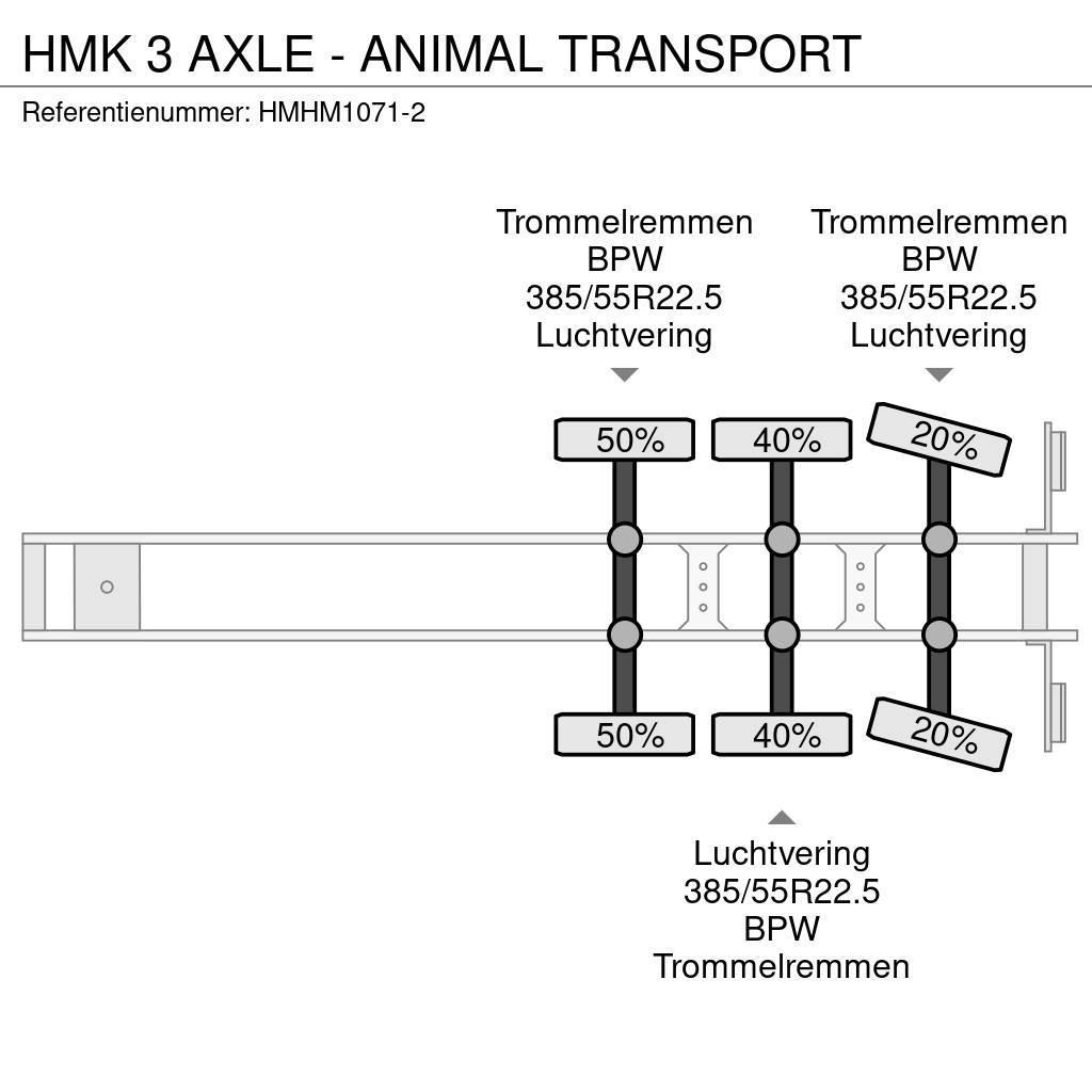  HMK 3 AXLE - ANIMAL TRANSPORT Semirremolques de ganado