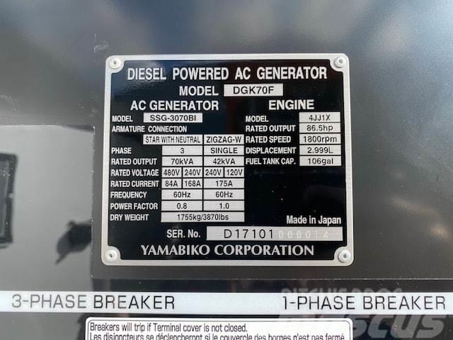 Isuzu DGK70F Generadores diesel