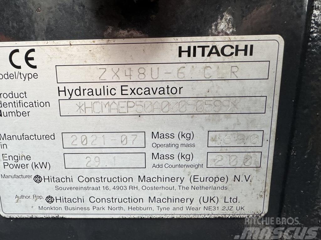 Hitachi zx48U-6 Mini excavadoras < 7t