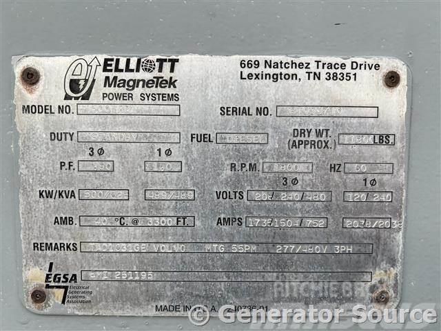 Elliott Magnatek 500 kW - JUST ARRIVED Generadores diesel