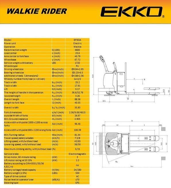 Ekko EP30A Apiladores manuales