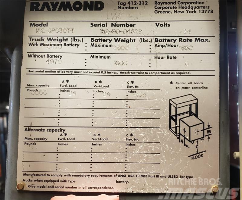 Raymond 152-OPC30TT Recogepedidos de media altura
